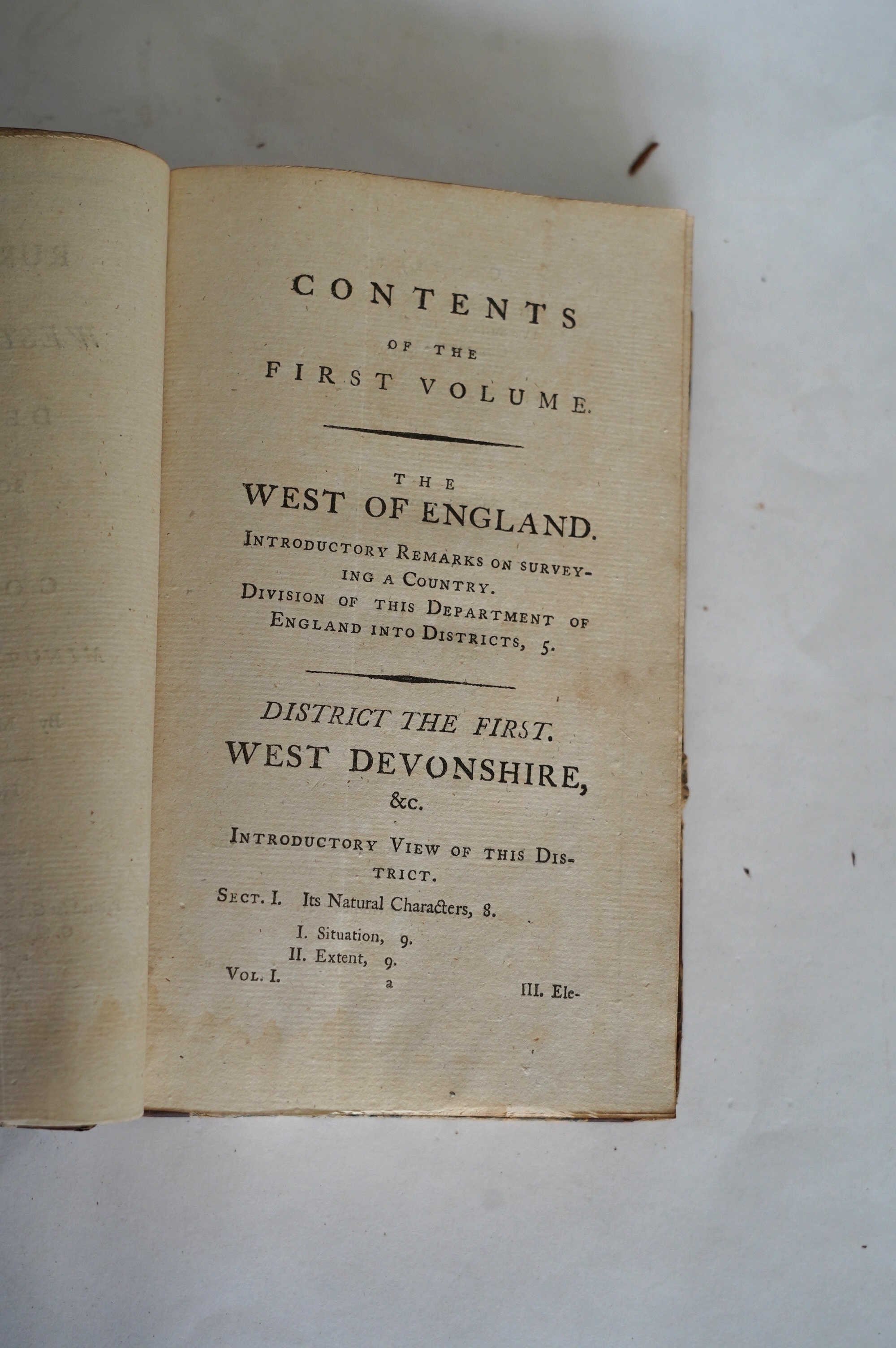 Marshall, William - The Rural Economy of Glocestershire....together with the Dairy Management of North Wiltshire, and ....Orchards and Fruit Liquor, in Herefordshire....2nd edition, 2 vols. folded map; contemp. half calf